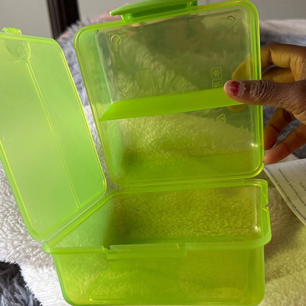 2pcs Avon Green Storage Box set of two